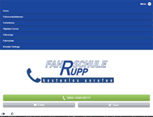 Tablet Screenshot of fahrschule-rupp.com